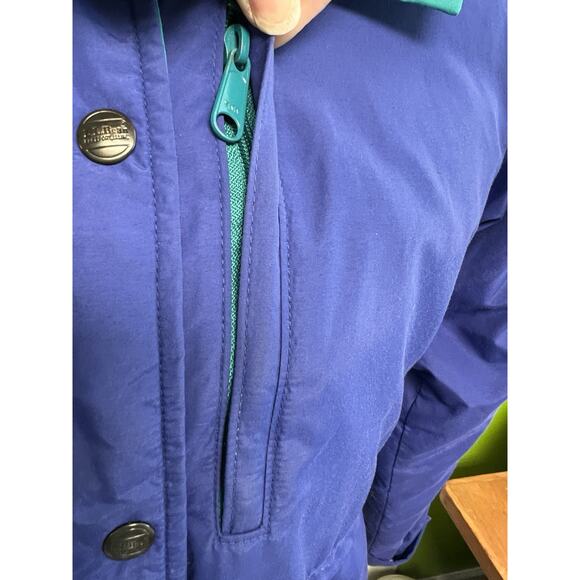 Vintage LL Bean Maine Parka Coat Down Puffer Small USA Cinch Waist Skiing Thick - Picture 3 of 15